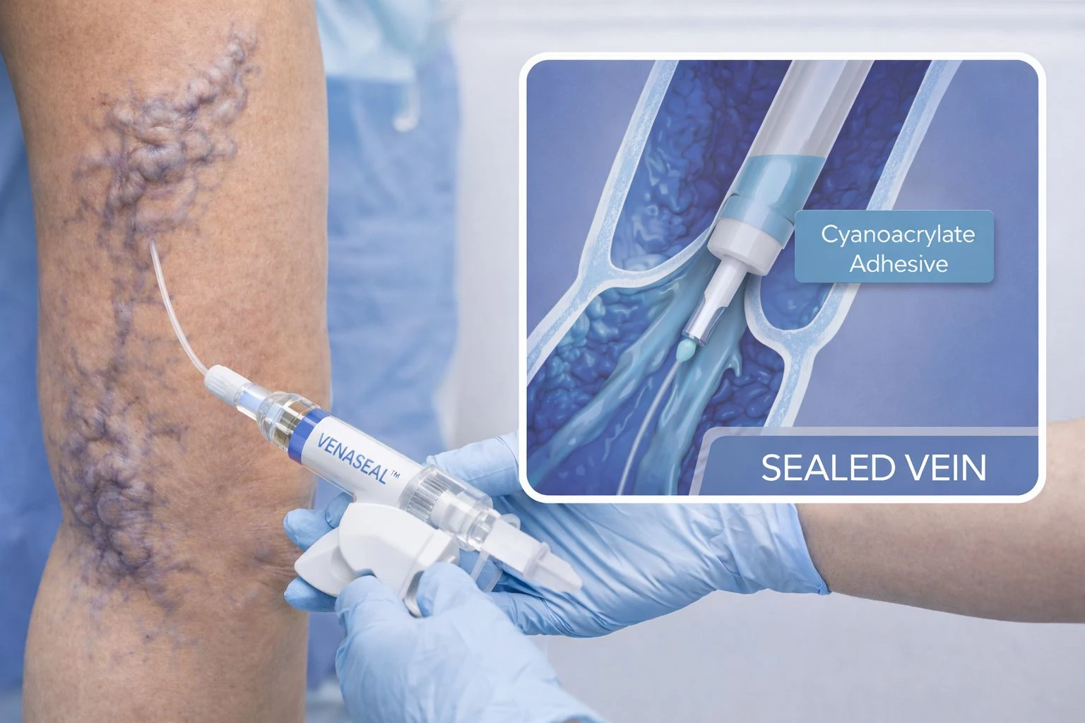 Doctor performing RFA procedure